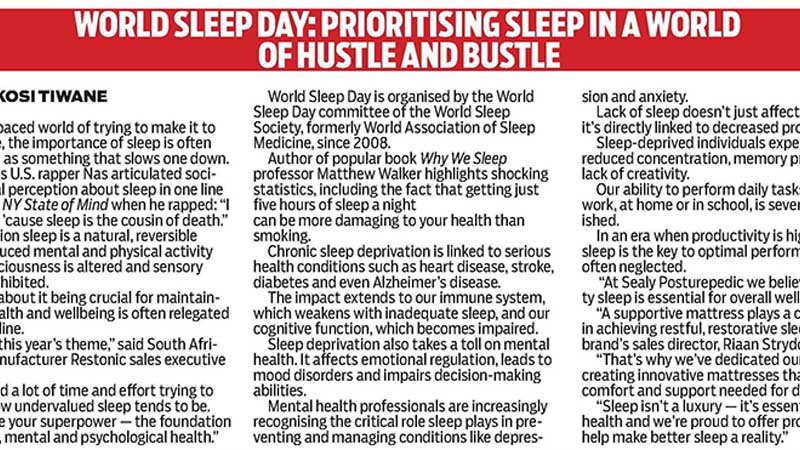 Sealy Posturepedic Editorial